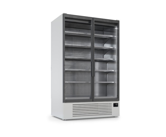 Вертикальна холодильна вітрина для self-service CIAM GG1 DOOR 1260x2050 (біла/чорна)