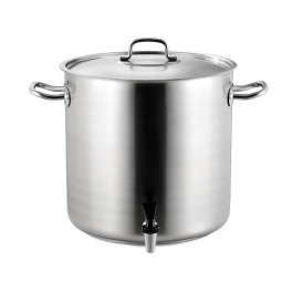 Кастрюля с краном и крышкой Pujadas INOX PRO